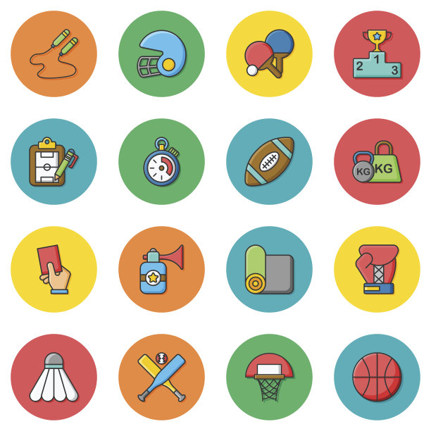 商业和金融图标集图片下载