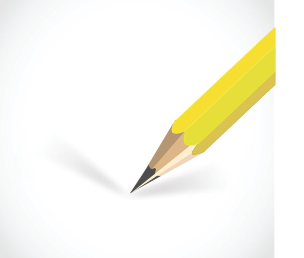 铅笔特写矢量插图图片下载