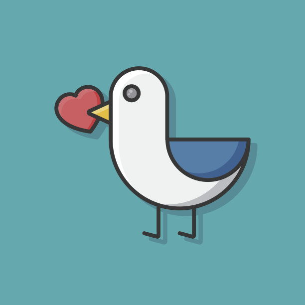 情人的小鸟图标图片下载