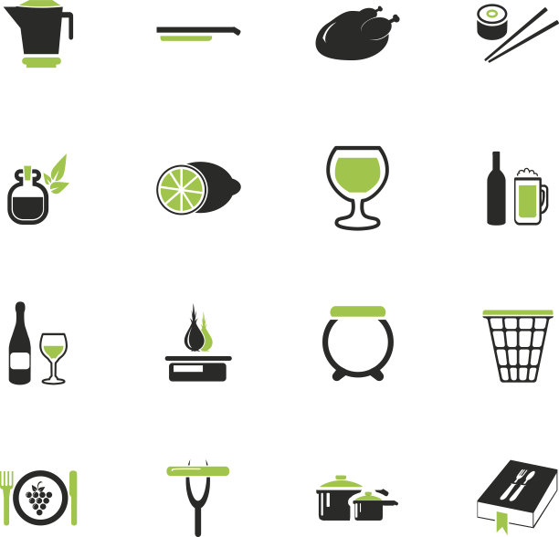 食物和厨房图标集图片下载