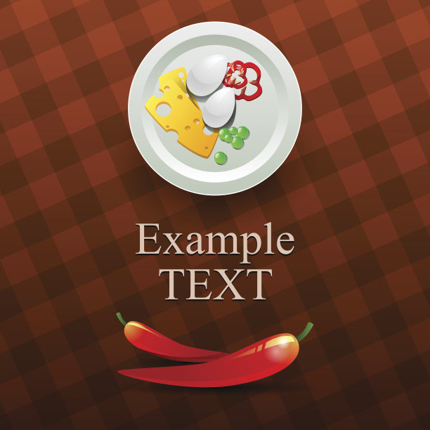 棕色背景的烹饪模板图片下载