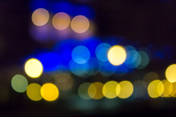 夜城抽象模糊图片下载