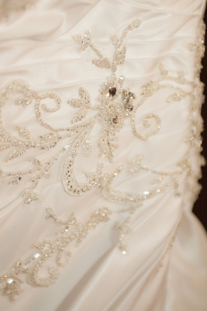 新娘礼服的细节图片下载