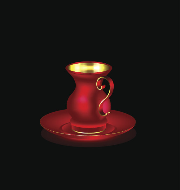 红色金杯图片下载