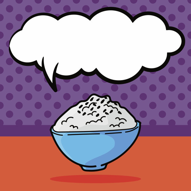 米饭涂鸦，演讲泡泡图片下载