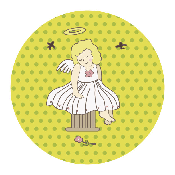 天使主题元素向量，eps图片下载