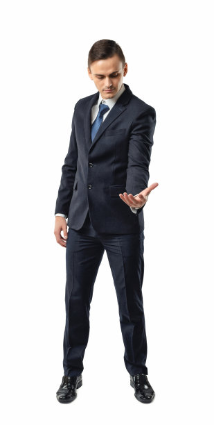 一个商人手里拿着什么东西，看着它图片下载