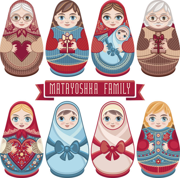 套娃。家庭组。图片下载