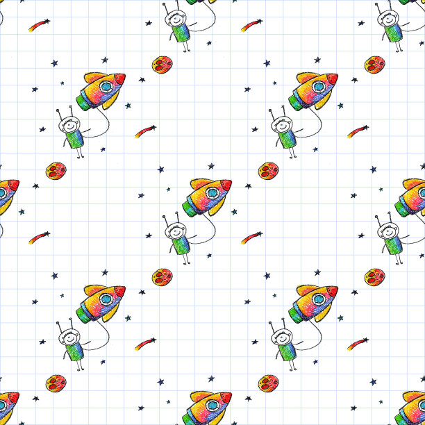 玩火箭的快乐男孩图片下载