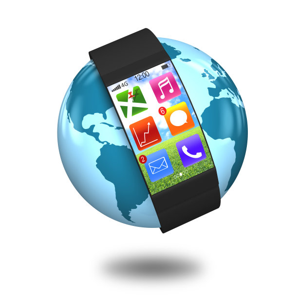 超薄曲面屏幕智能手表与应用在全球图片下载