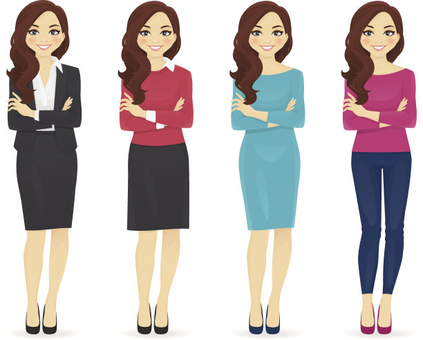 穿不同衣服的女人图片下载