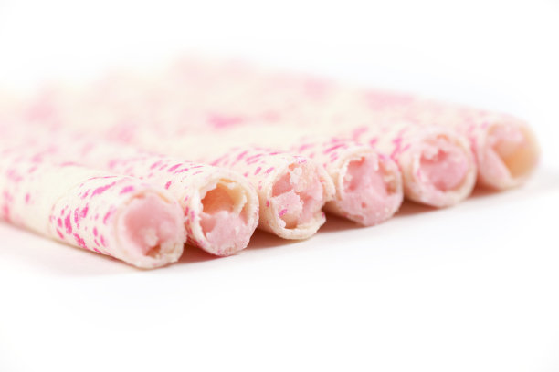 华夫饼棒孤立在白色背景图片下载