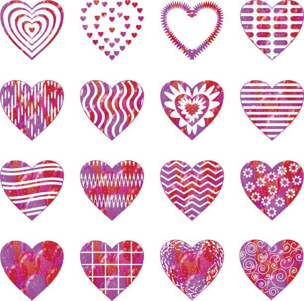 爱心矢量图素材ID：126320470