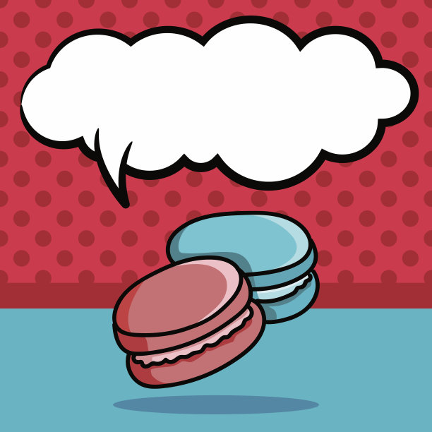 马卡龙涂鸦，语音泡泡图片下载