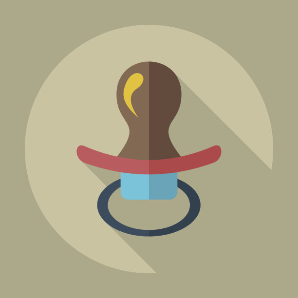 扁平的现代设计与阴影图标安抚图片下载