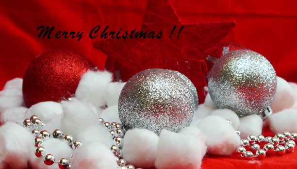 圣诞贺卡，圣诞老人和圣诞快乐图片下载