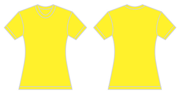 女人黄色衬衫设计模板图片下载