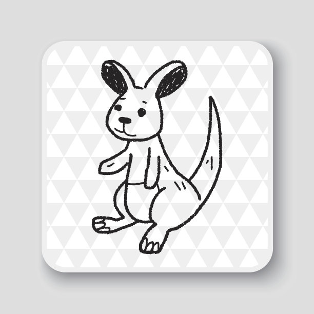 袋鼠涂鸦图片下载