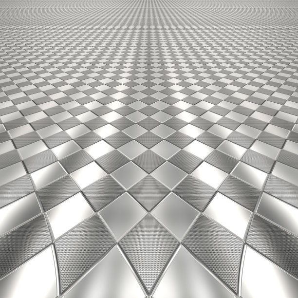金属银格子花纹图片下载