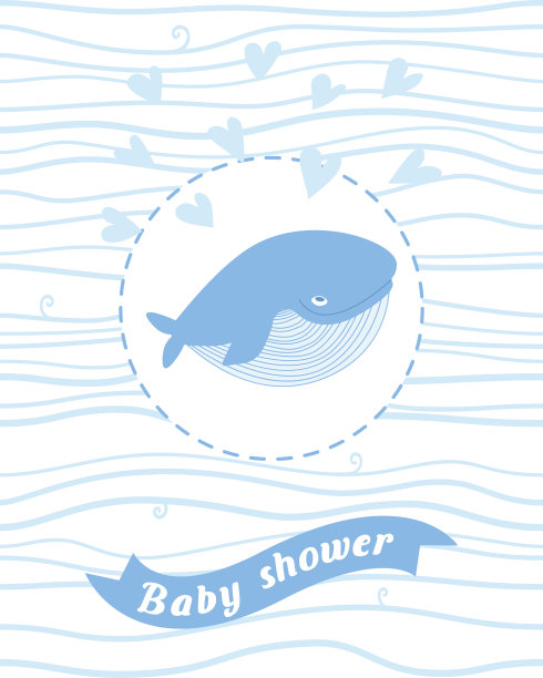 婴儿洗澡卡素材图片