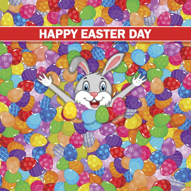 复活节庆祝背景快乐图片下载