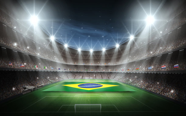 体育场巴西国旗图片下载