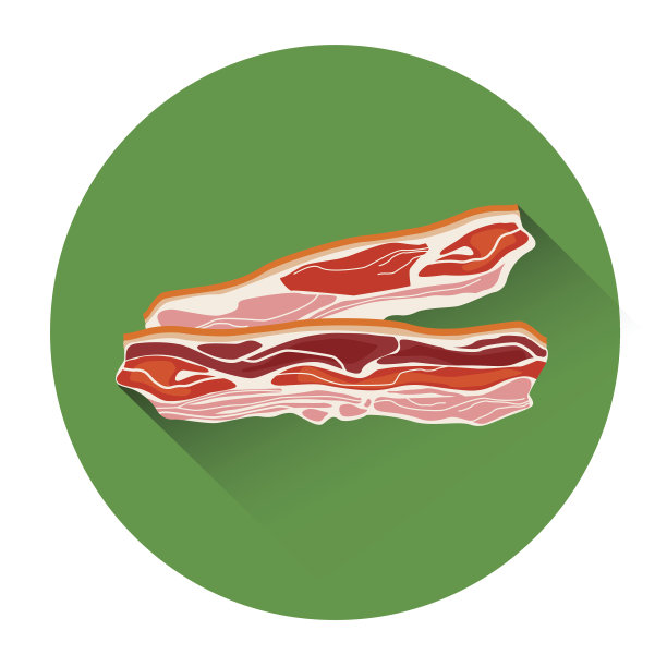 培根肉食品图标图片下载