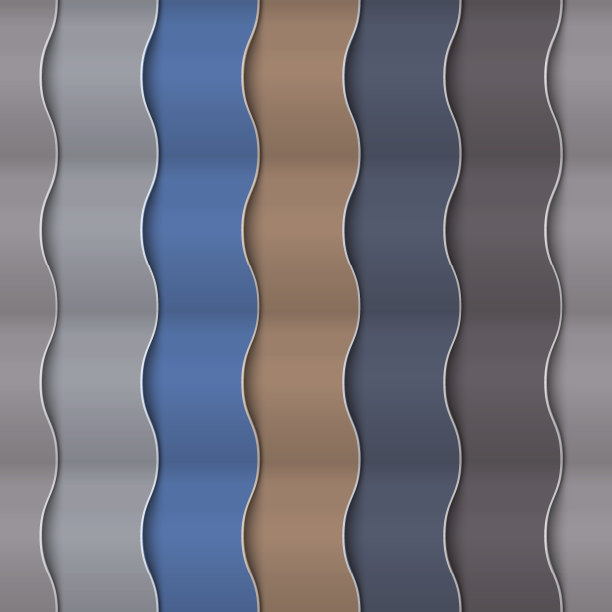 纸张垂直无缝波浪形图案图片下载