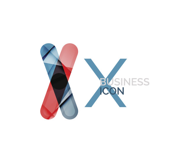 简约X字体或字母图标设计图片下载