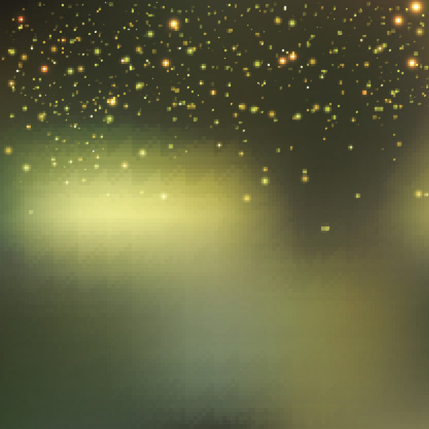 广场马赛克3 d。现代色彩丰富的瓷砖纹理与神奇的火花组成它。矢量图图片下载