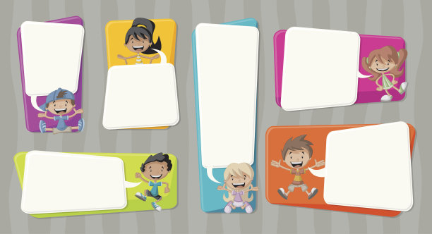 卡通的孩子说话图片下载