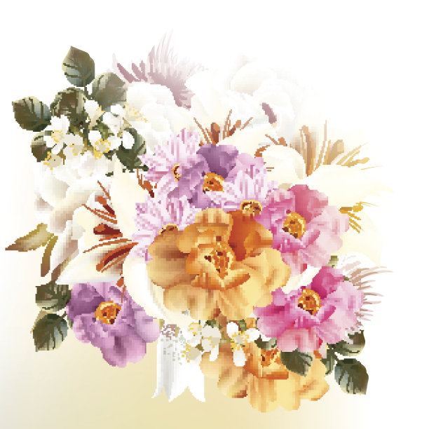 美丽的花束设计图片下载