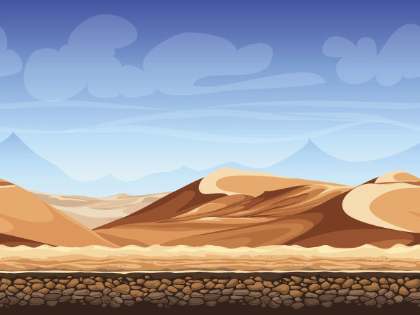 矢量无缝背景沙漠图片下载