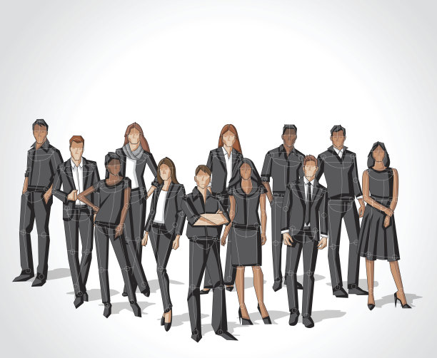 一群商务人士。图片下载