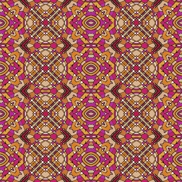 彩色几何无缝图案图片下载