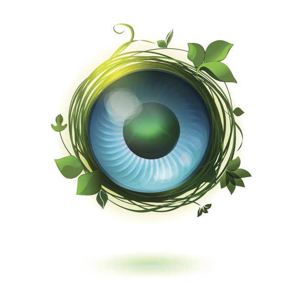 自然水画纹章图片下载