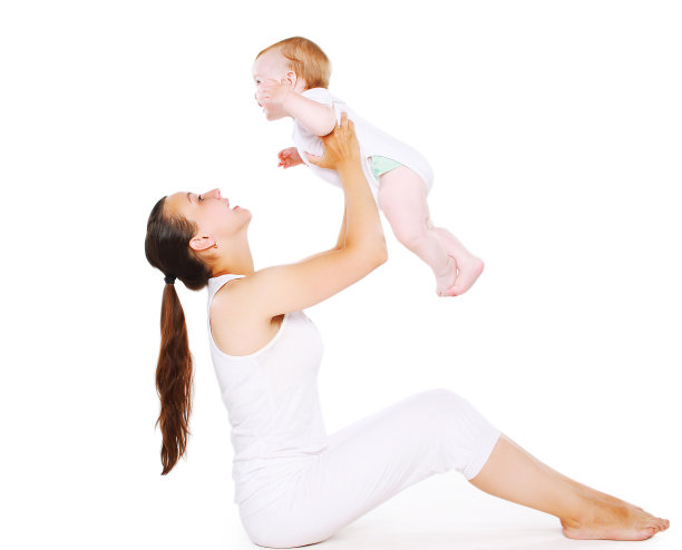 妈妈和宝宝玩得很开心图片下载