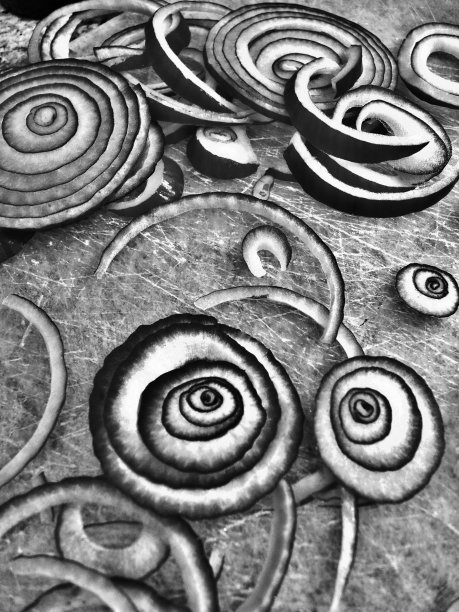 黑白洋葱片图片下载