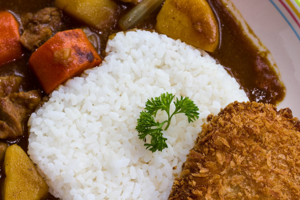 日本咖喱炒猪肉图片下载