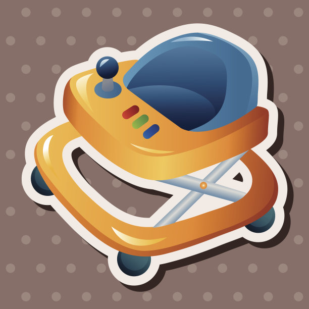 学步车主题元素图片下载