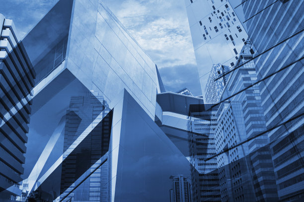 现代塔楼的反思图片下载