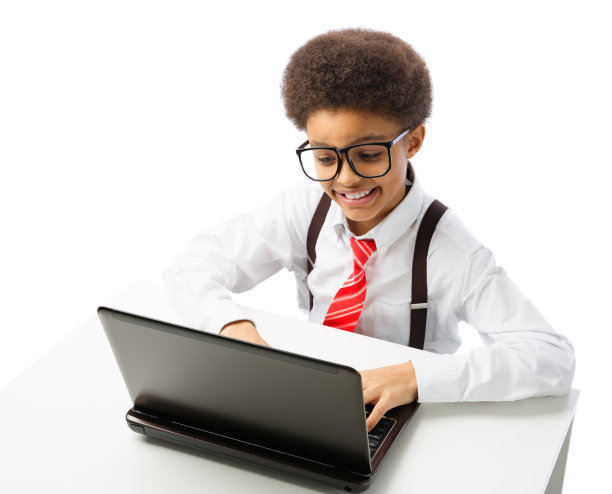 非洲裔美国少年商人图片下载