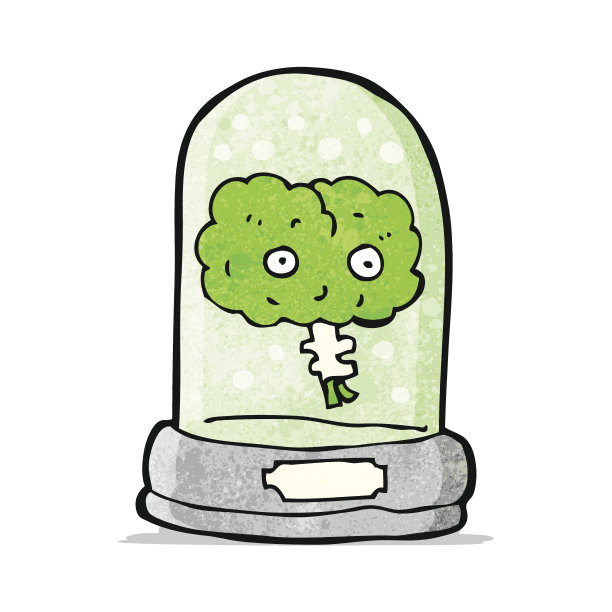 卡通脑罐图片下载