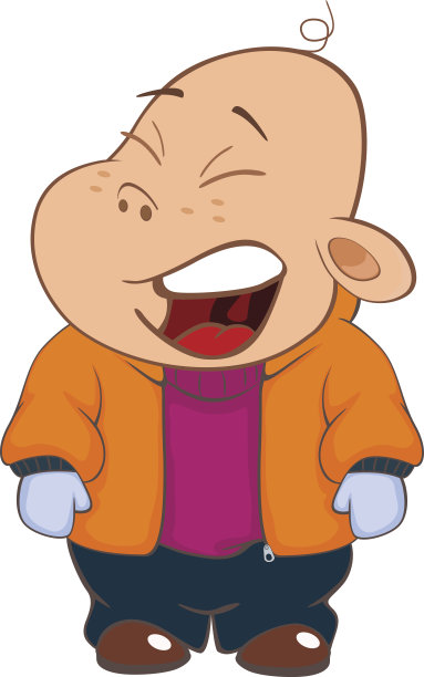 可爱的小男孩插图图片下载