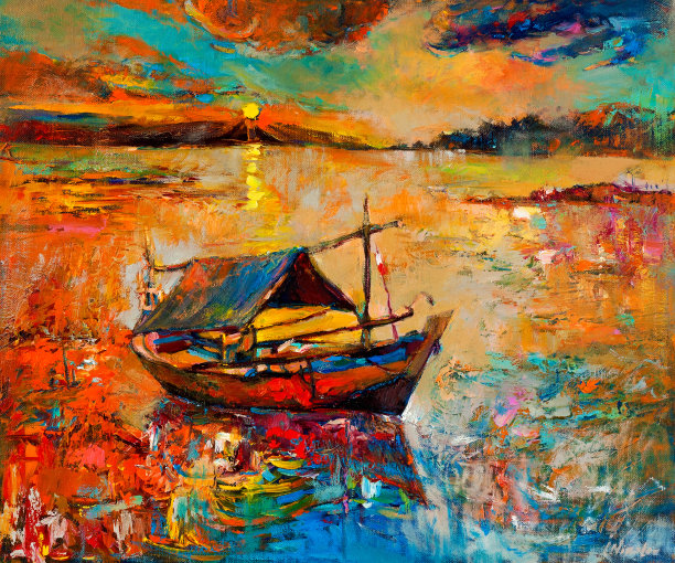 落日的海洋图片下载