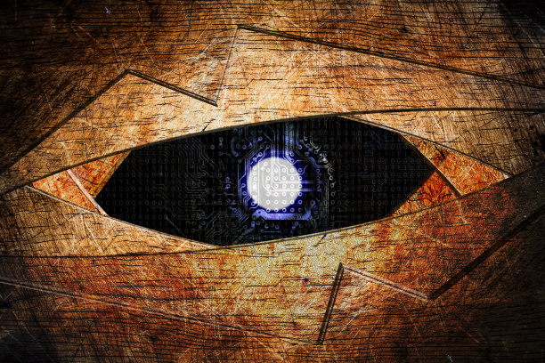 机器人眼睛背景图片下载