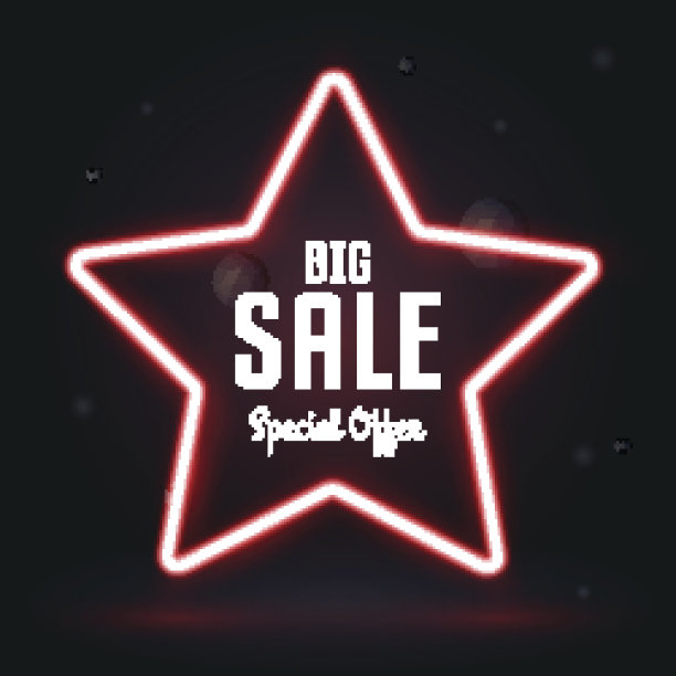 霓虹框架销售，矢量星条旗图片下载