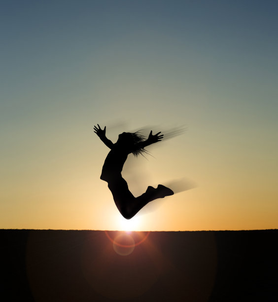 自由剪影图片下载