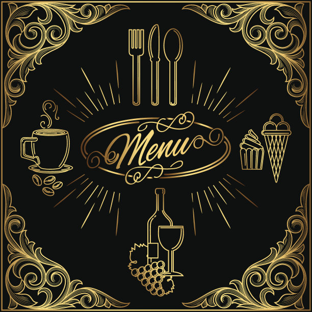 餐厅的菜单素材图片