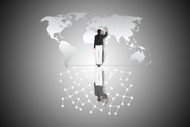 商业女性绘图网络概念图片下载